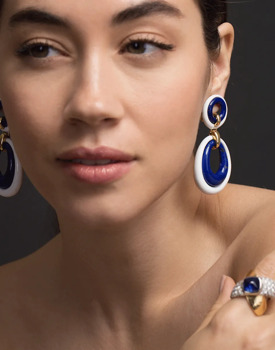 Lapis Lazuli Drop Earrings