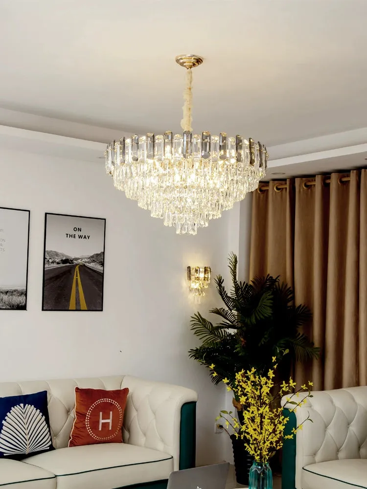 Light Luxury Crystal Chandelier for Living Room/Bedroom