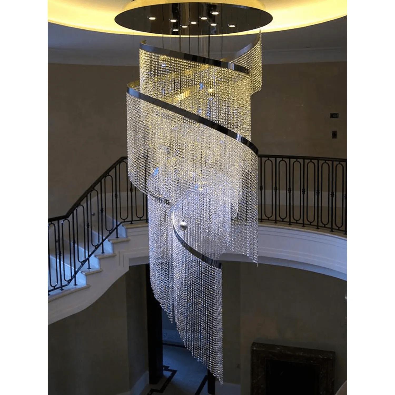 Luxuriosa Long Crystal Chandelier