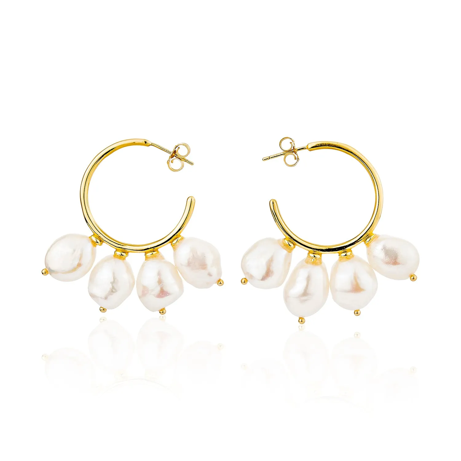 Meri Mini Hoop Earrings - Gold