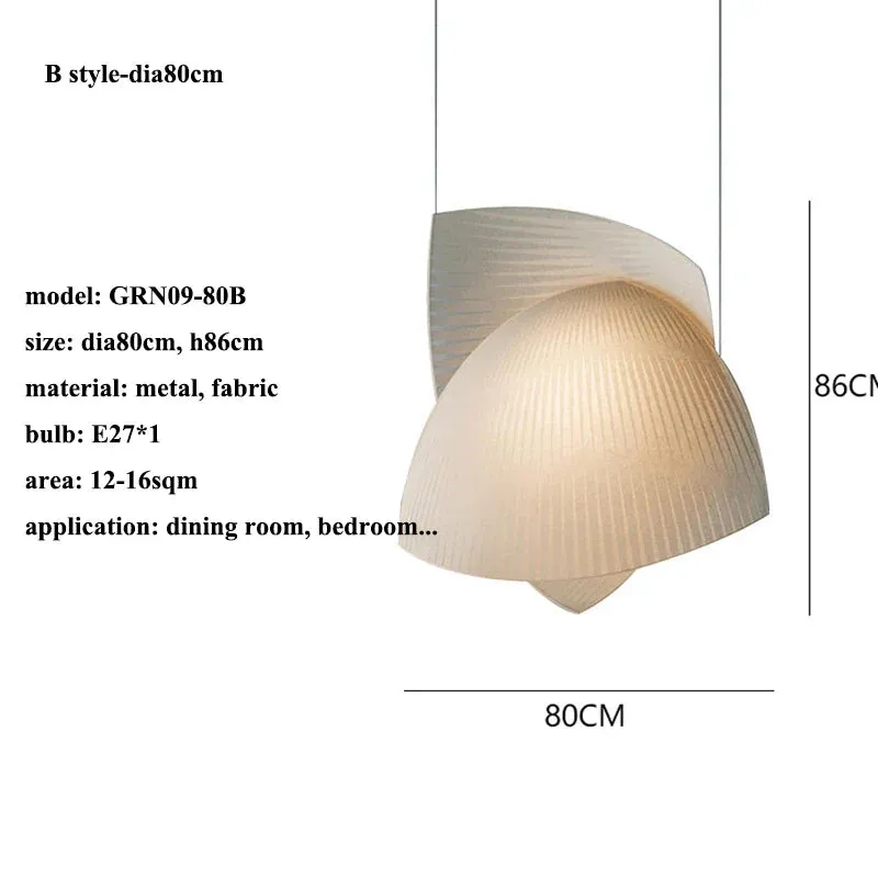 Minimalist Fabric LED Chandelier by Mansion - Modern Designer Lighting