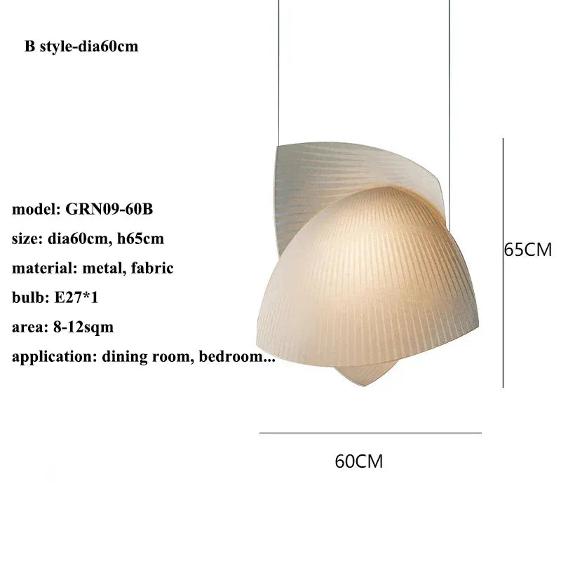 Minimalist Fabric LED Chandelier by Mansion - Modern Designer Lighting