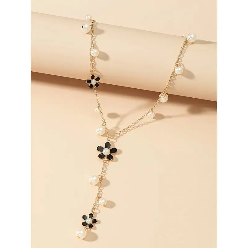 Pearl   Flower Necklace