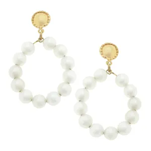 Pearl Loop Earrings