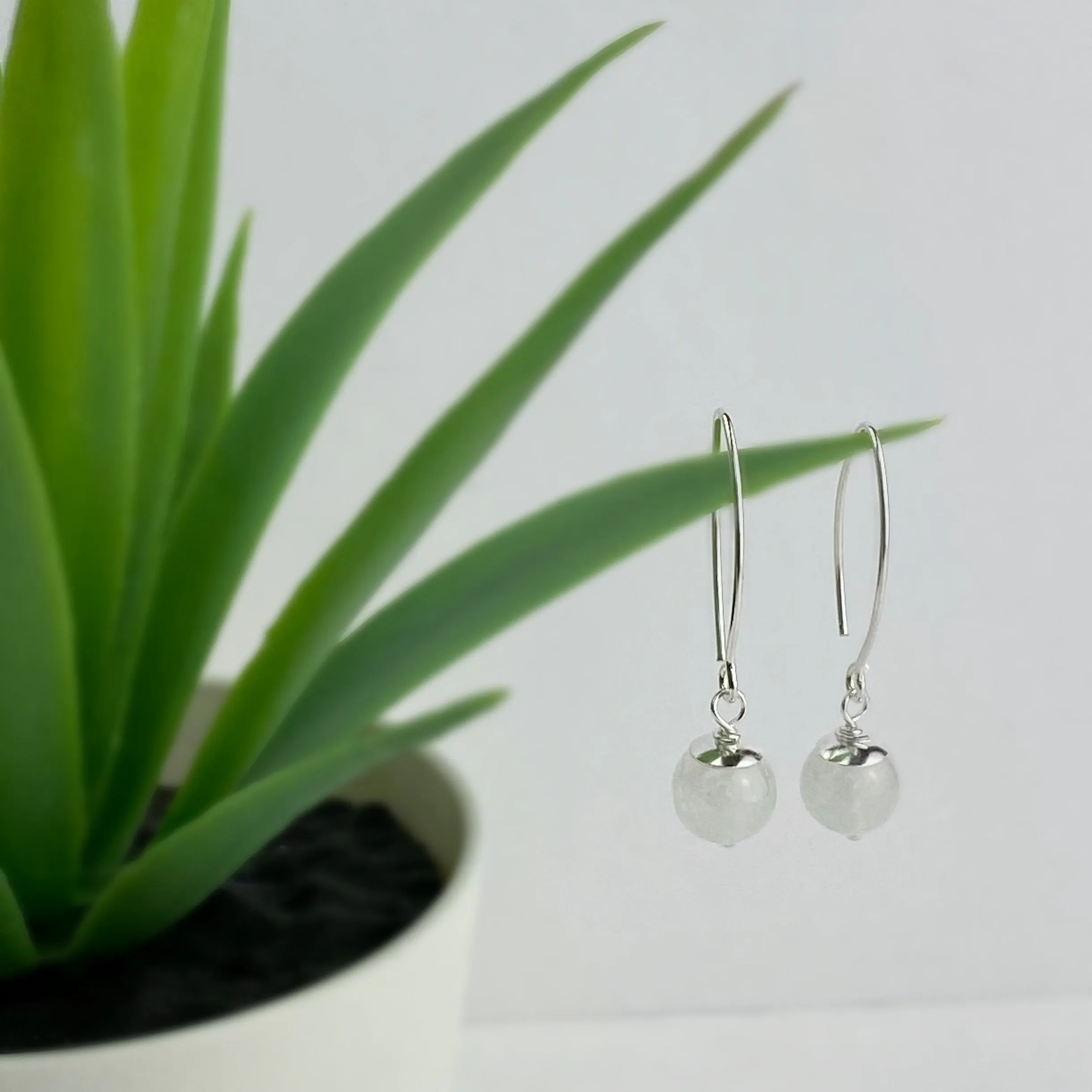 Pop Earrings (Moonstone) - VE486