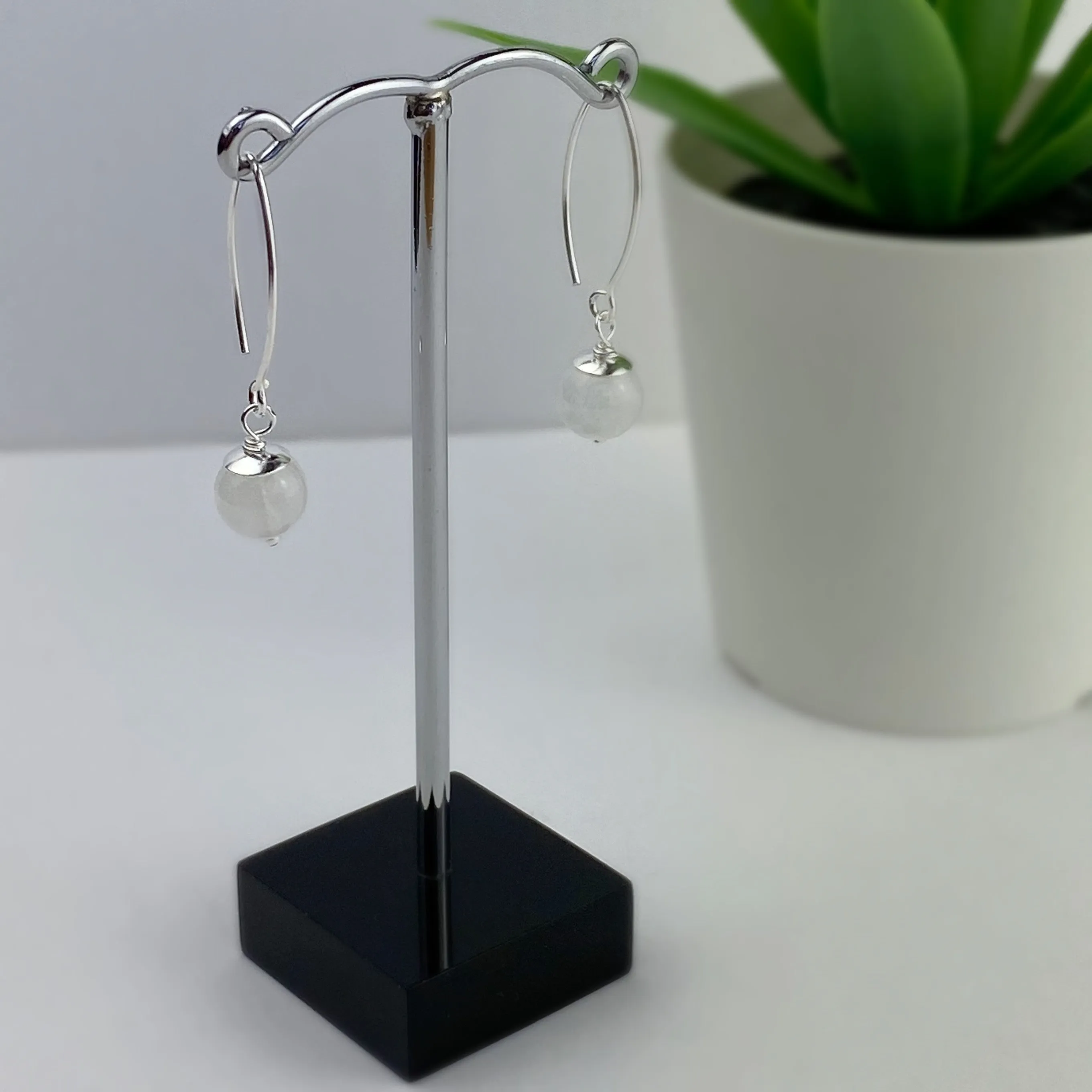 Pop Earrings (Moonstone) - VE486