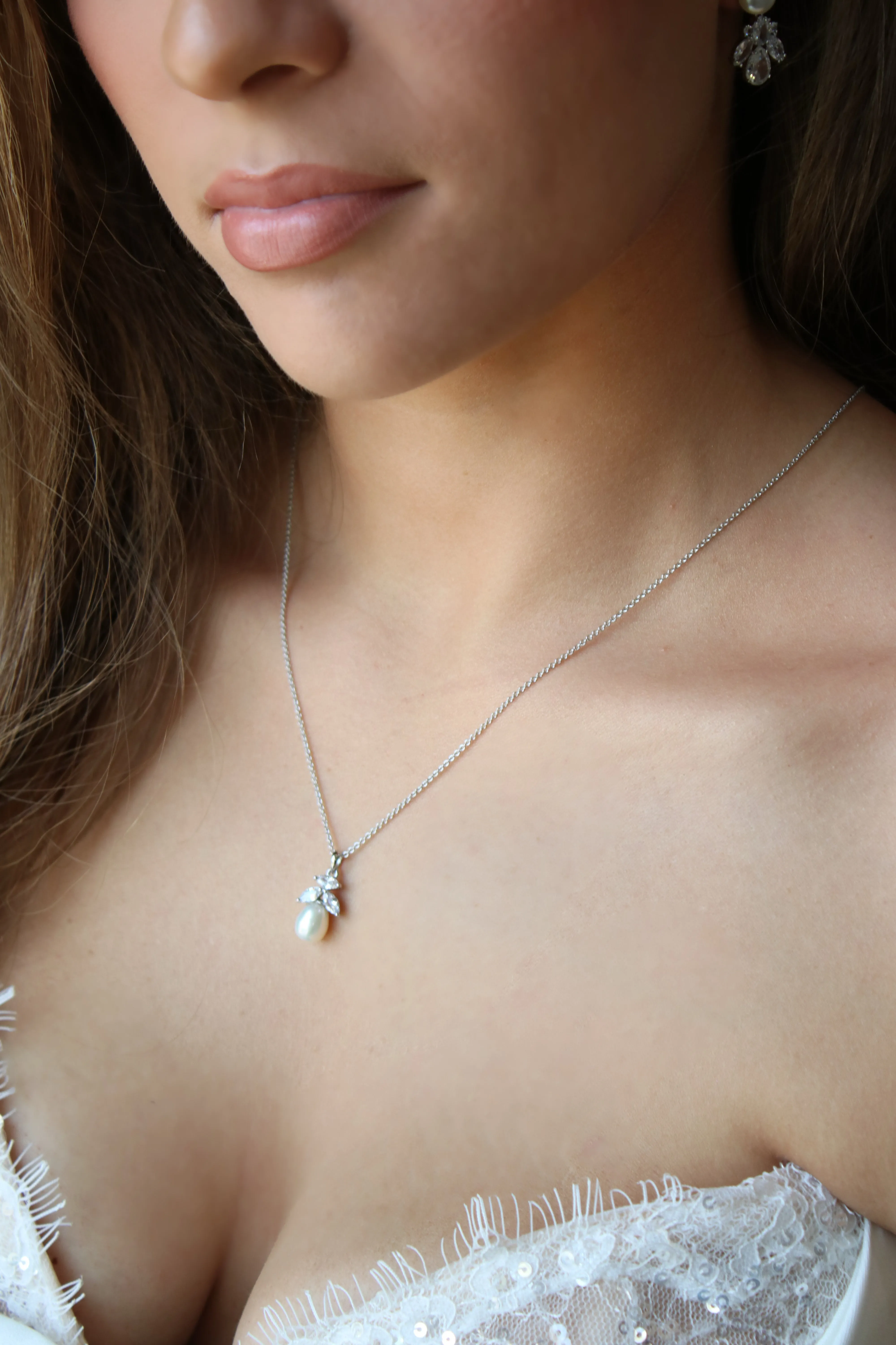 RANDI Freshwater Pearl Drop Necklace