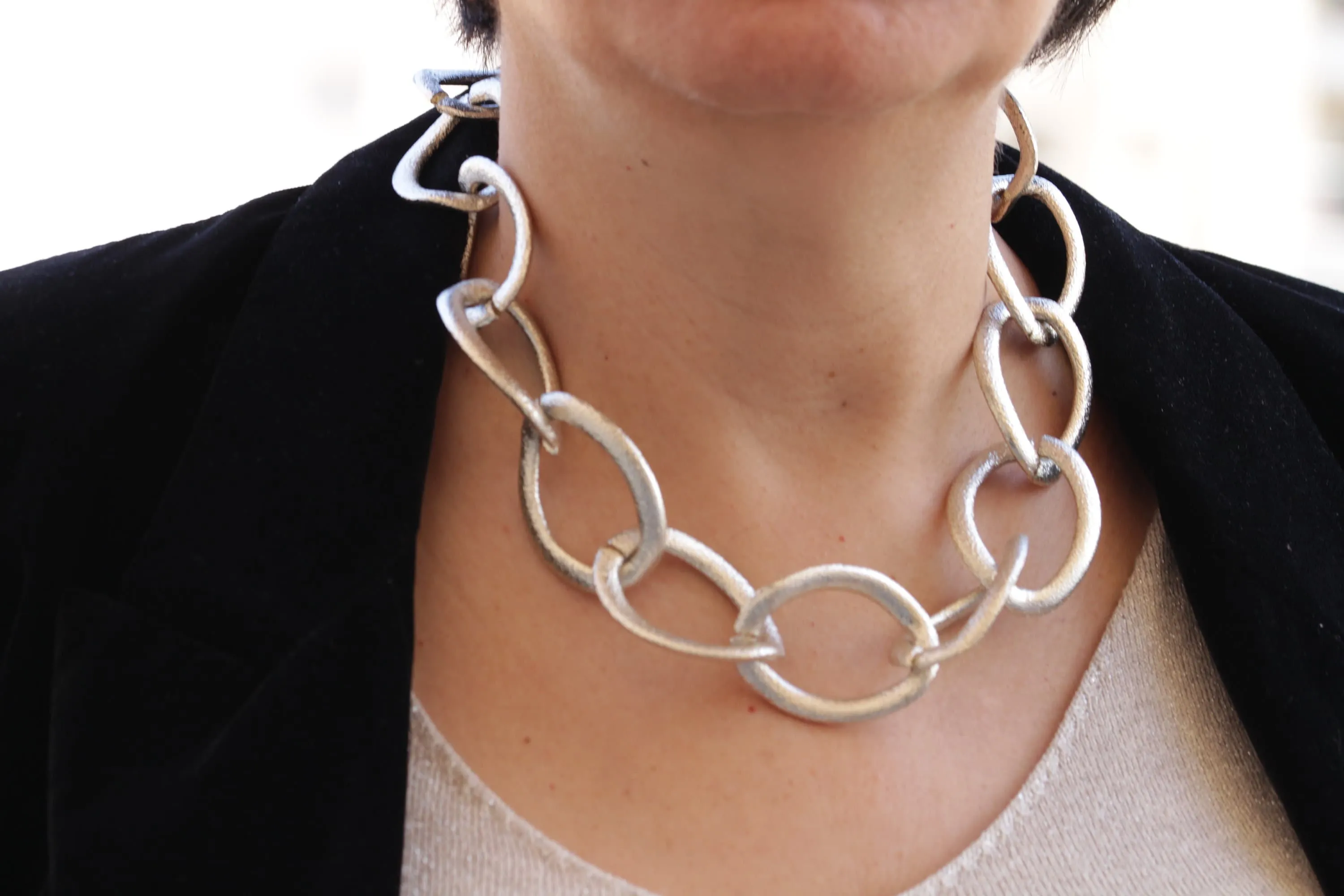 SILVER Chunky Necklace