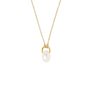 Simple White Pearl Pendant