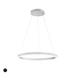 Spunto 28 in. LED Chandelier Silver Finish