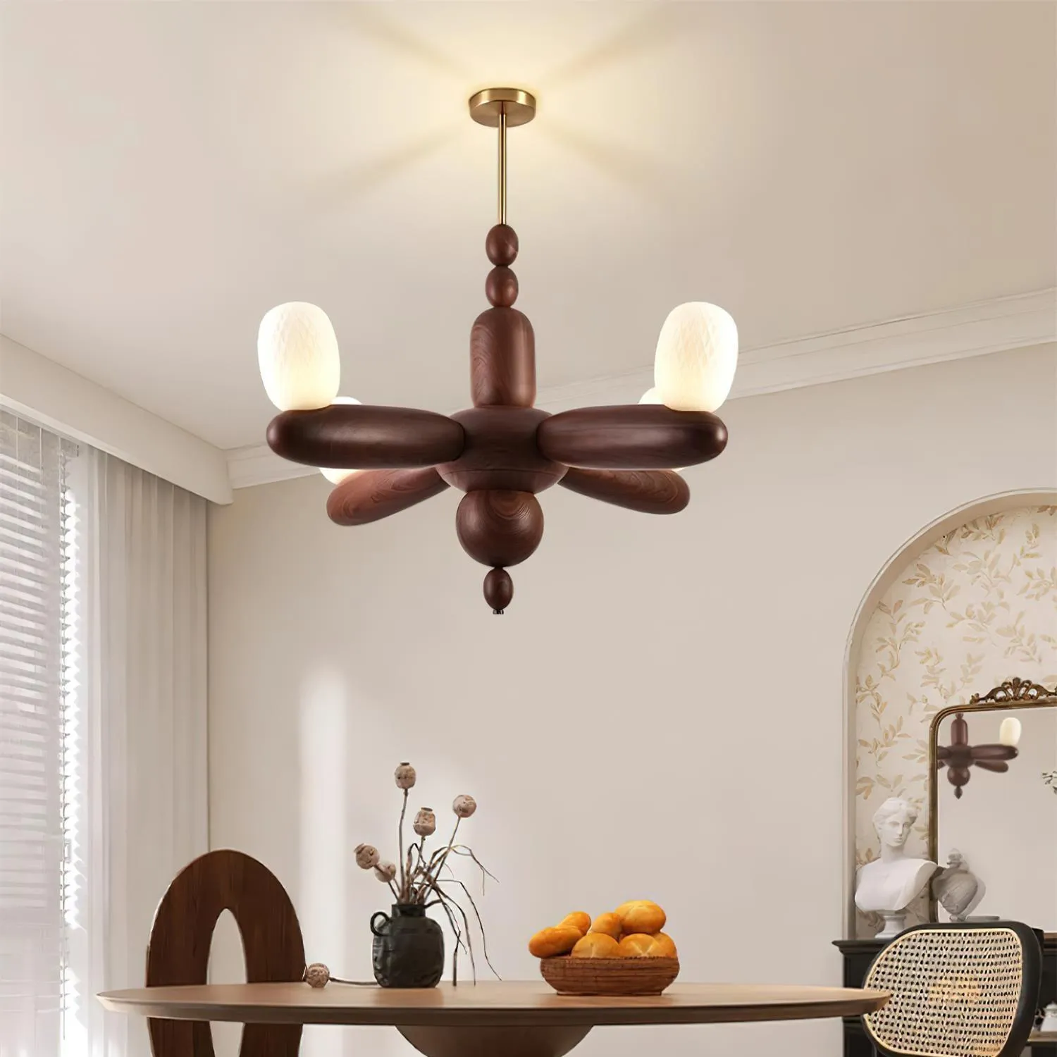 Stanza Wood Chandelier