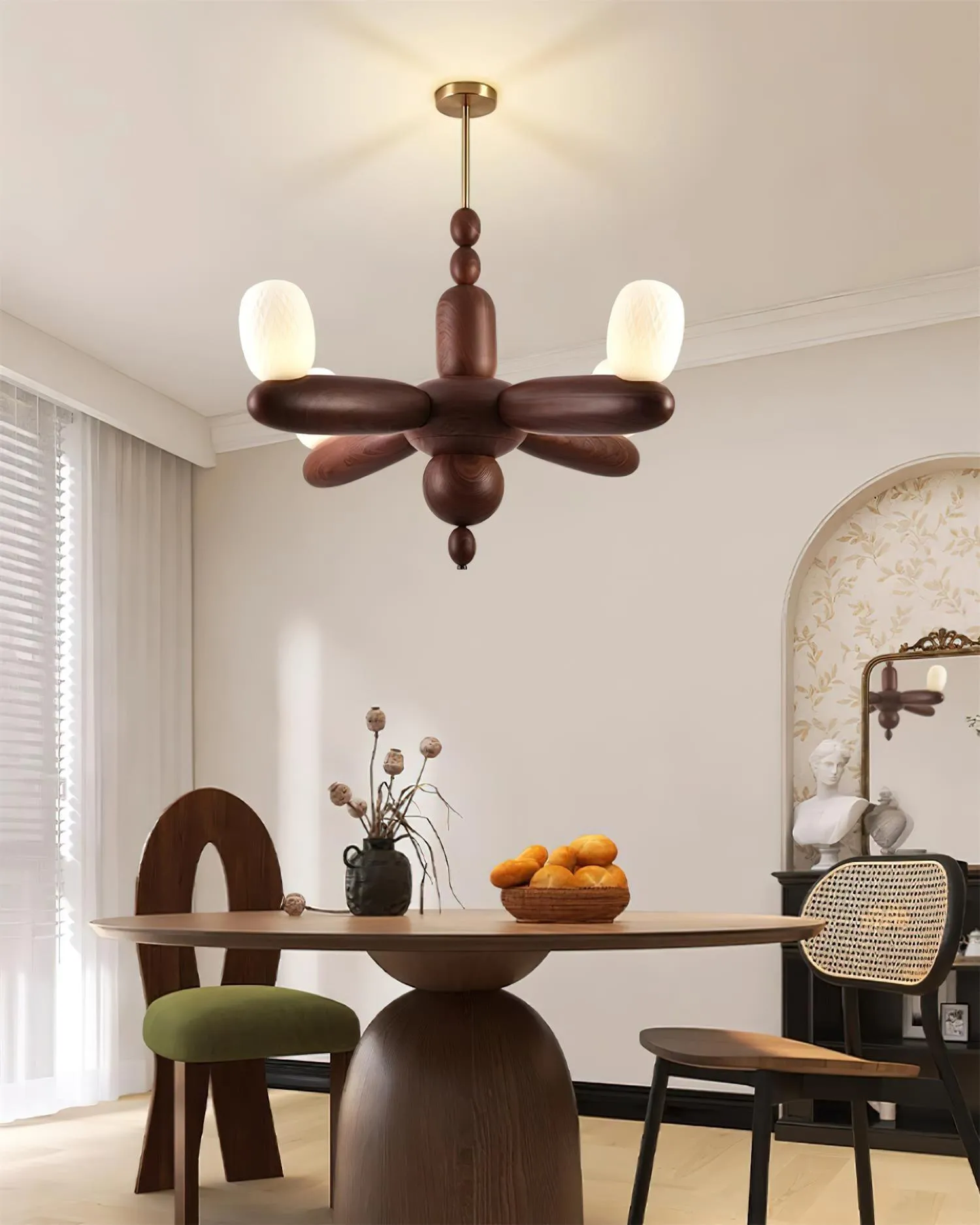 Stanza Wood Chandelier