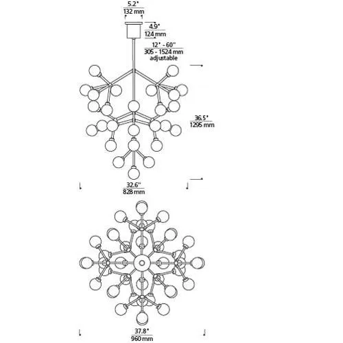 Tech Lighting 700 Mara Grande Chandelier