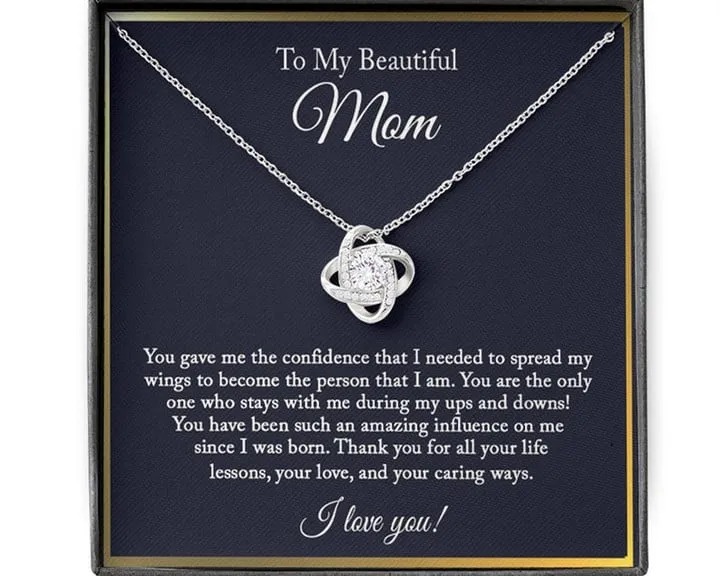 To My Beautiful Mom Necklace, Mom Gift, Mom Necklace, Mom Birthday Gift from Daughter, Mom Gift from Son, Mother's Day Gifts