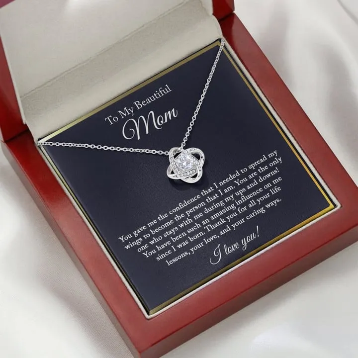 To My Beautiful Mom Necklace, Mom Gift, Mom Necklace, Mom Birthday Gift from Daughter, Mom Gift from Son, Mother's Day Gifts