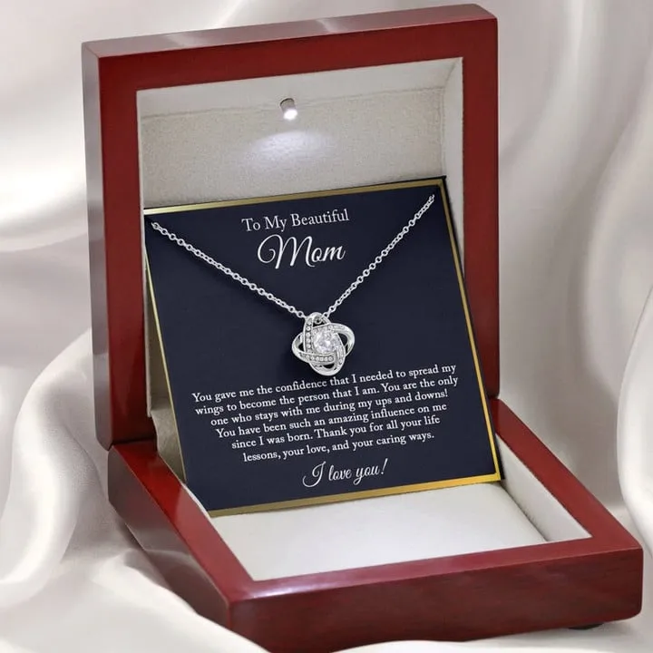 To My Beautiful Mom Necklace, Mom Gift, Mom Necklace, Mom Birthday Gift from Daughter, Mom Gift from Son, Mother's Day Gifts