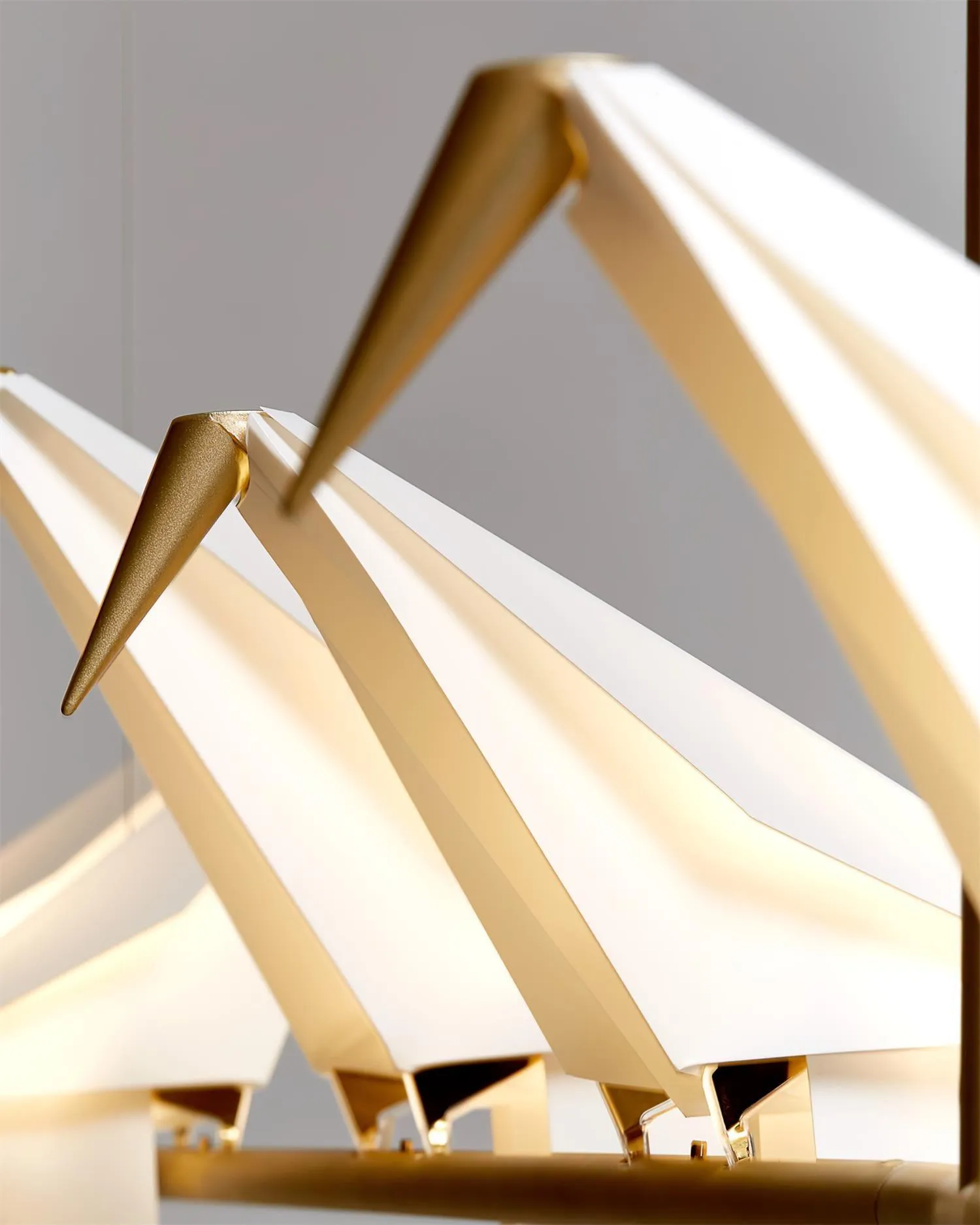 White Paper Crane Chandelier